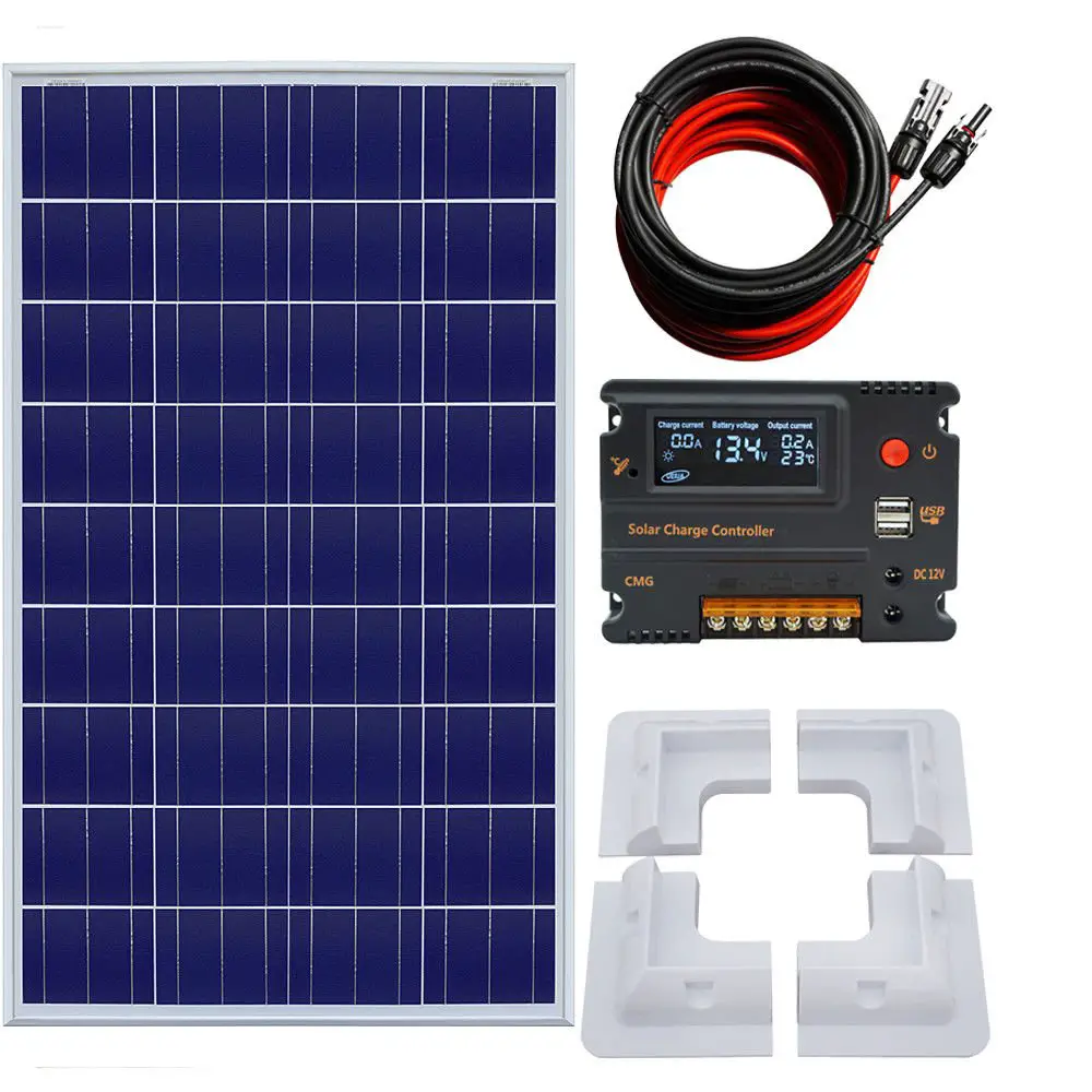 100W / 120W / 150W Solar Panel kit 12V battery Charge 10A / 20A Controller