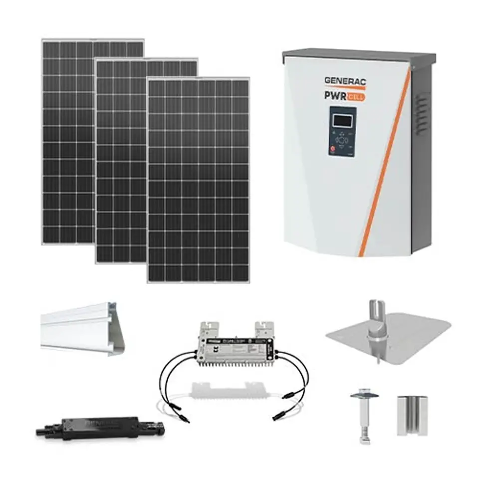 11 kW Solar Kits with Generac PWRcell inverter for grid