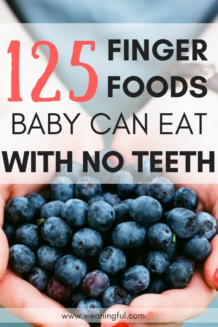 125 first foods for babies with no teeth