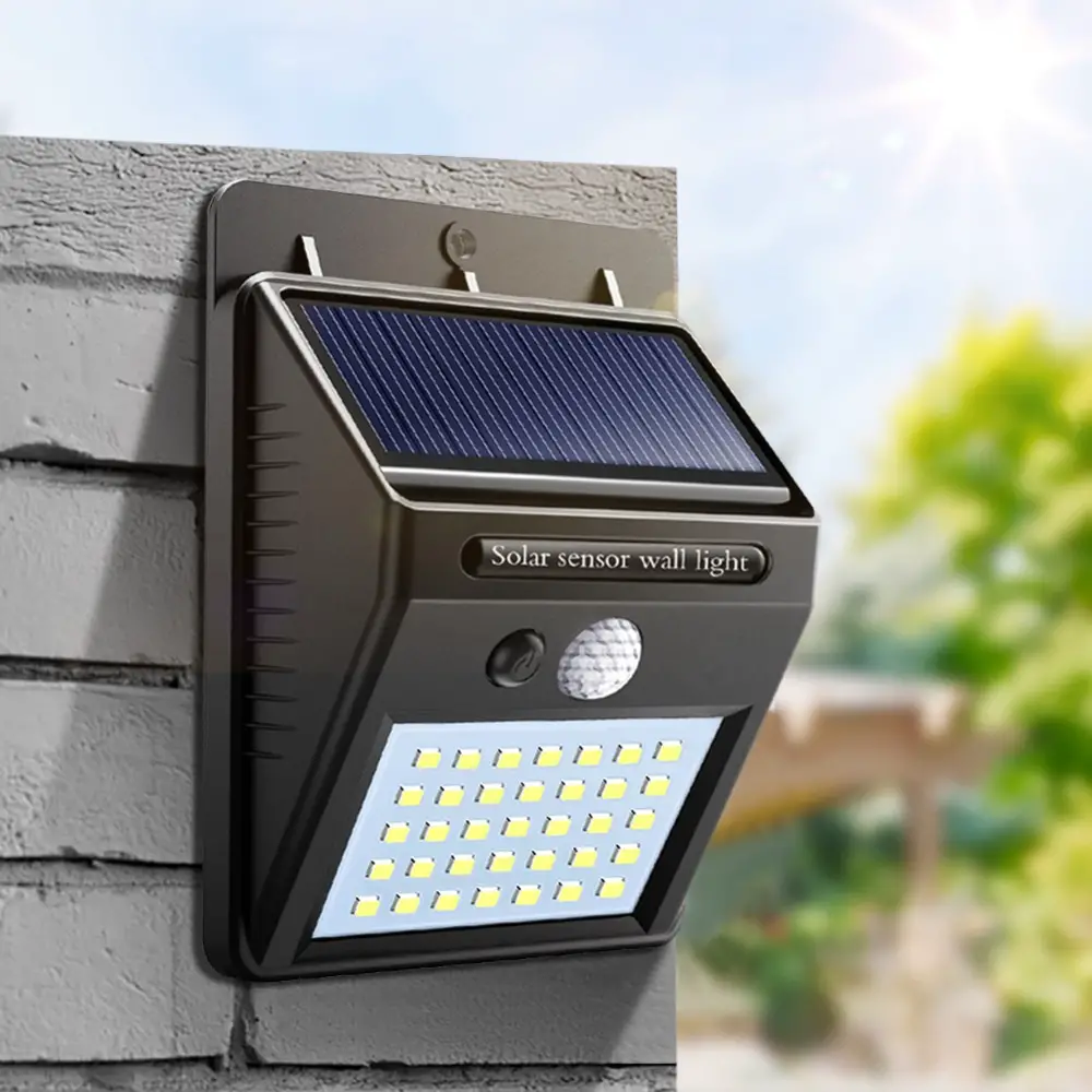 20/30/35 LED Motion Sensor Solar Porch Lights waterproof wall light ...