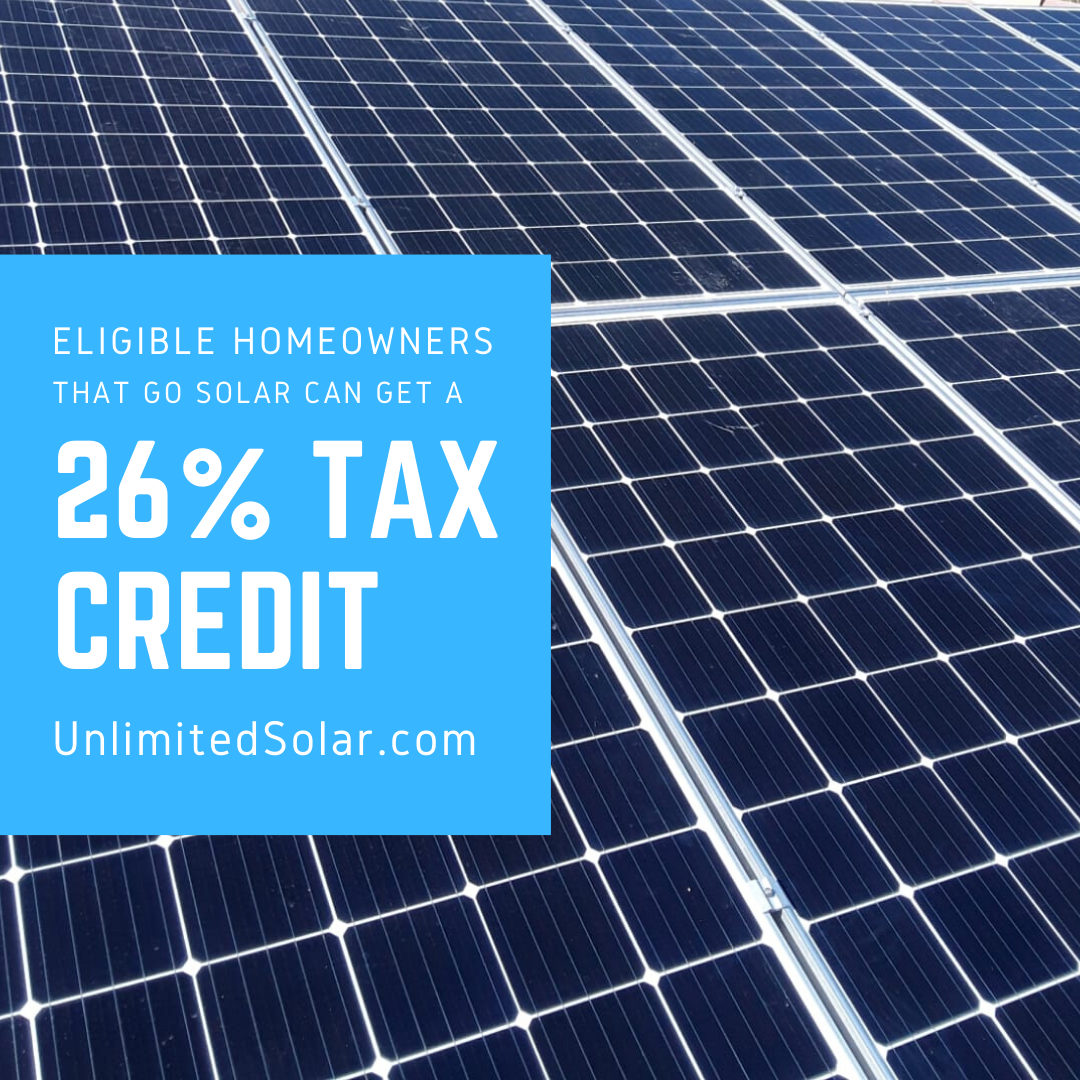 26% tax credit going solar 2020