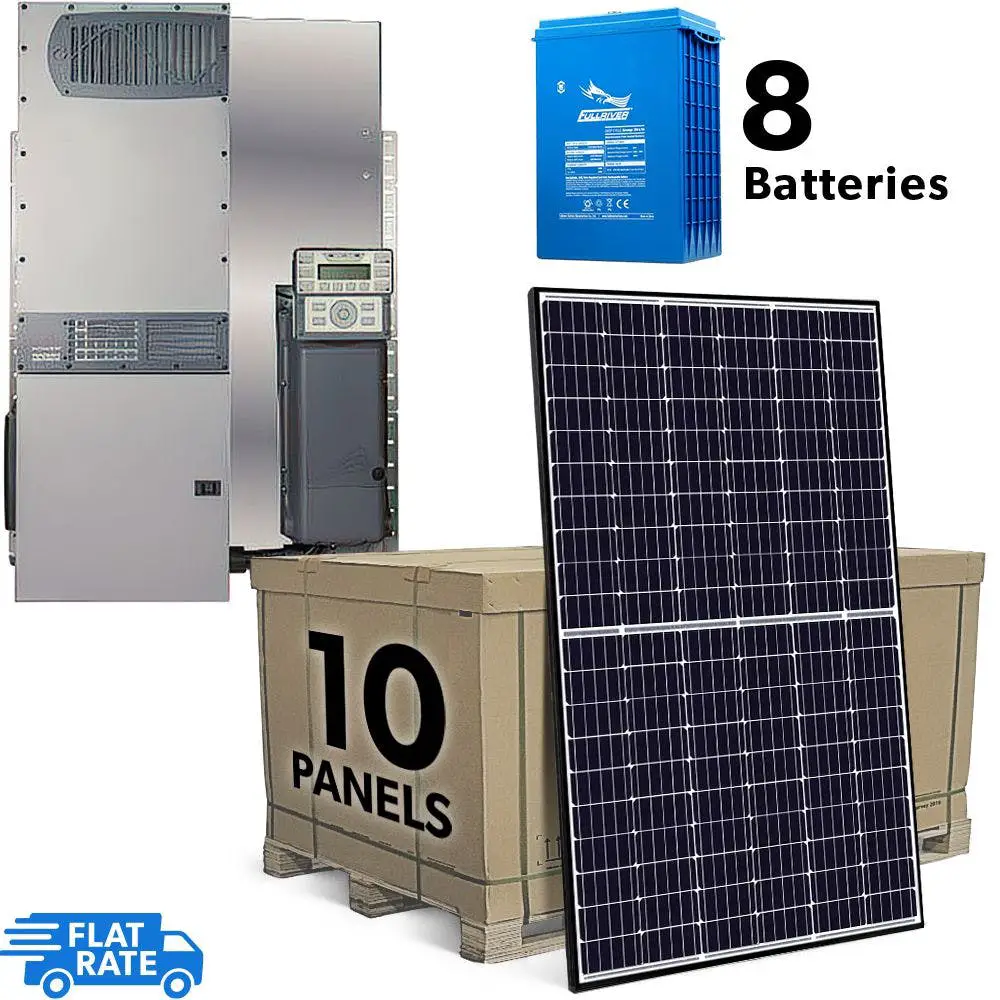 3.15 kW Grid Tied Battery Backup Solar System with Outback Power Center ...
