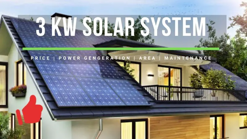 3kW Solar System Price, Power Generation, Area Needed ...