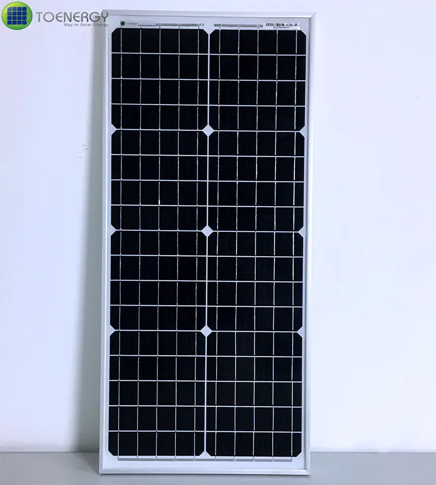 40 Watts 18V Monocrystalline Solar Panel for Charging 12V Battery ...