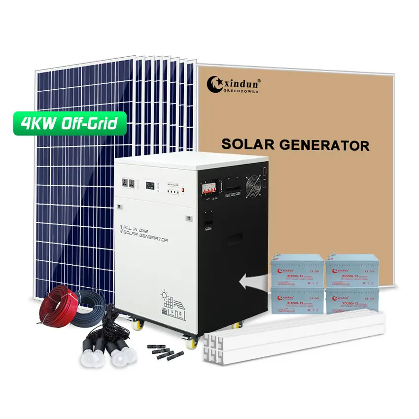 4000W 4000 Watt Best Solar Generator Price for Refrigerator