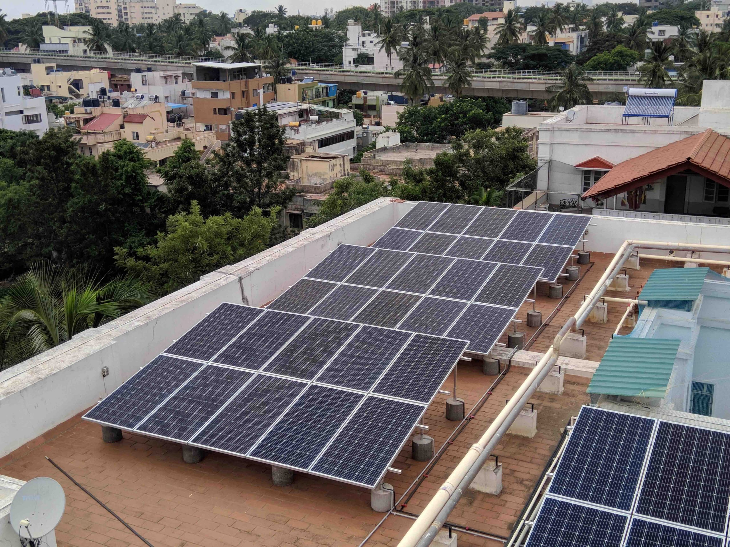 50kW Solar Rooftop Adarsh Residency Apartments,Bangalore