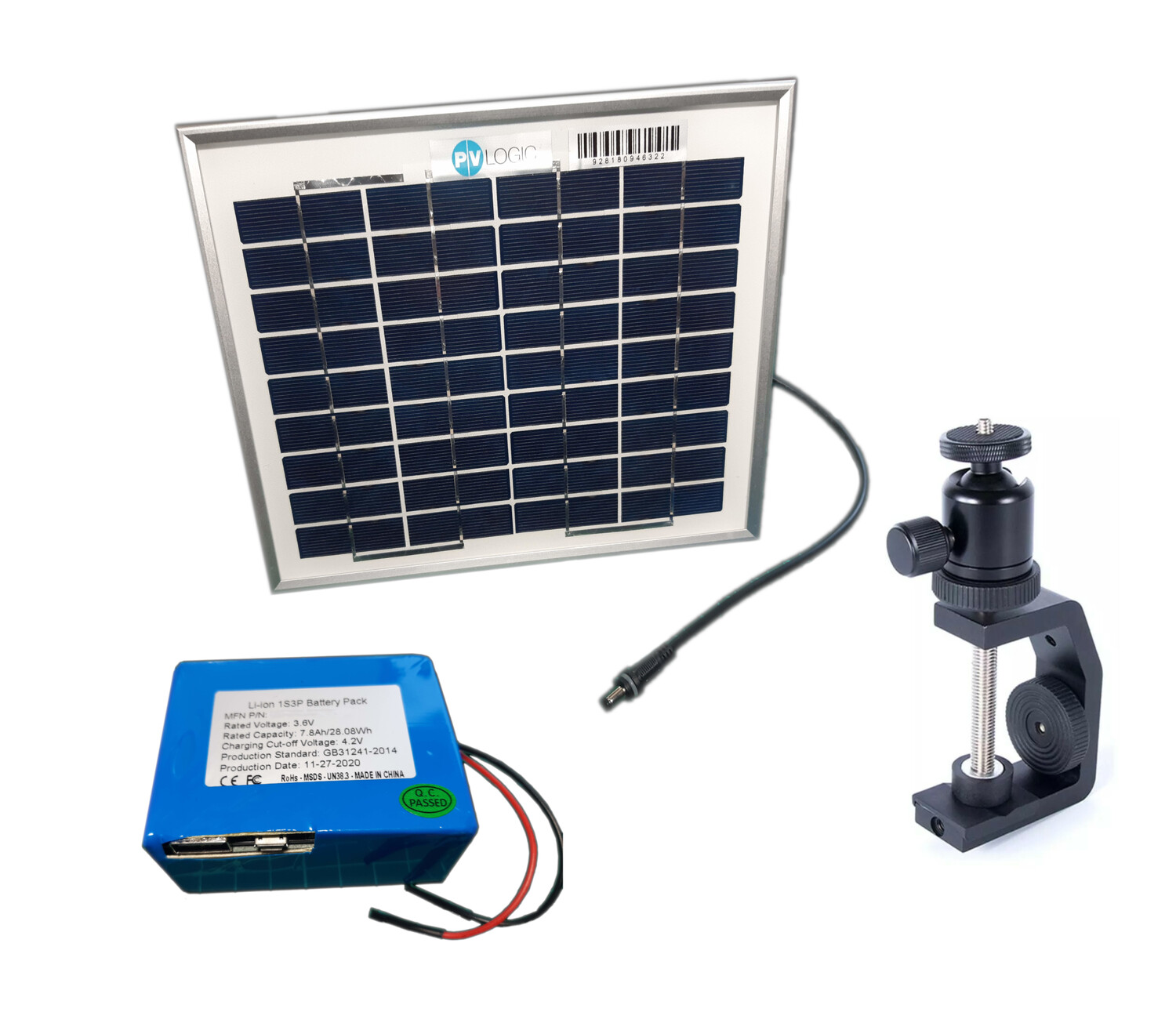5V Solar Panel and Battery Kit