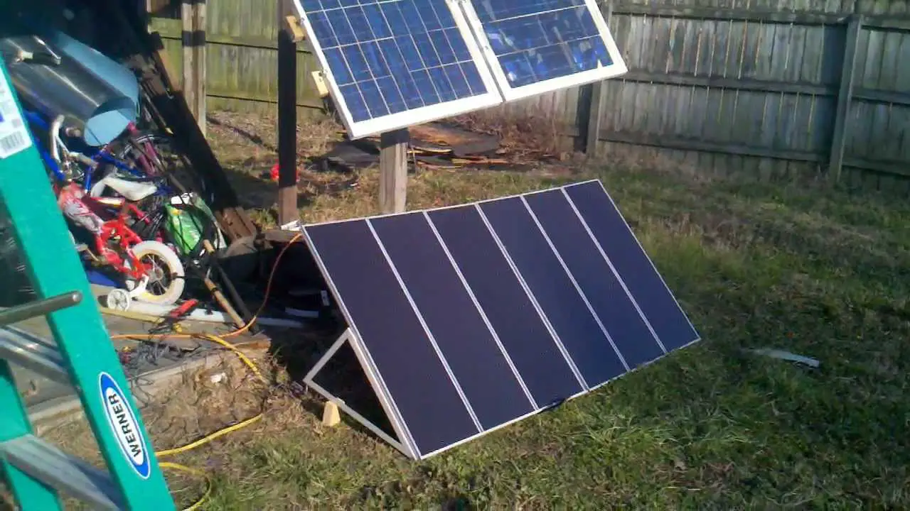 Added the harbor freight solar panels and now running the ...