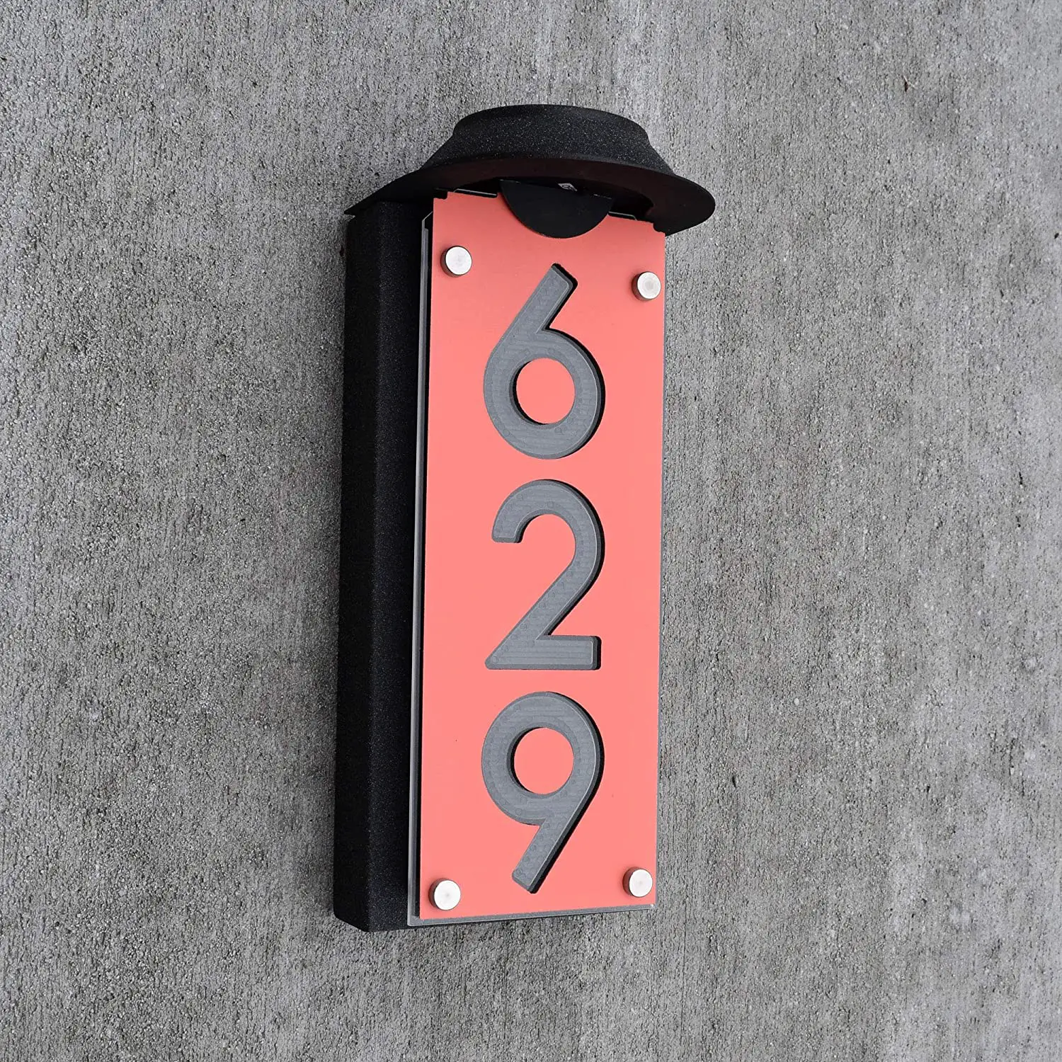 Amazon.com: LED Lighted Address Sign Solar Powered House Numbers Light ...