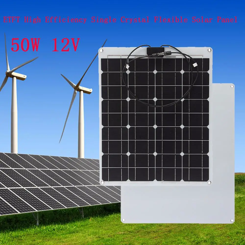 American Made Solar Panels Sunpower Cell 50w Etfe Semi Flexible Solar ...