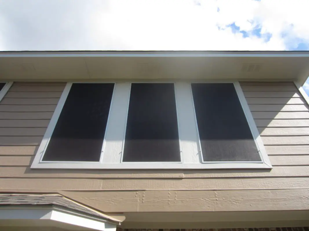 Austin TX Solar Window Screens installation, All windows