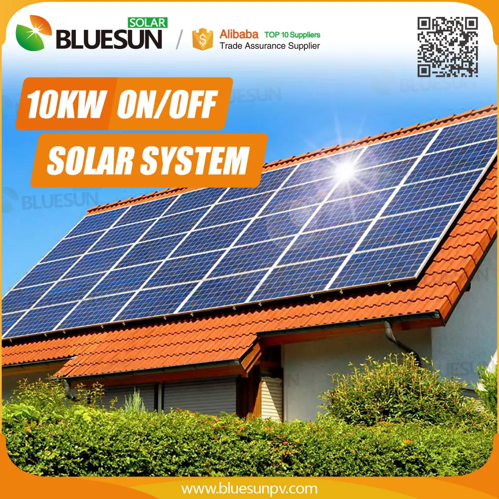 Bluesunsoler Panel Solar Home System 20000w Home Energy 64 Panels Poly ...
