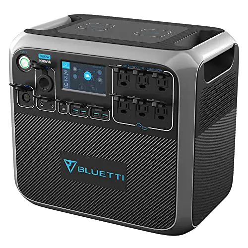 BLUETTI AC200P Power Station with Trolley Cart Kit,6 2000W AC Outlets ...