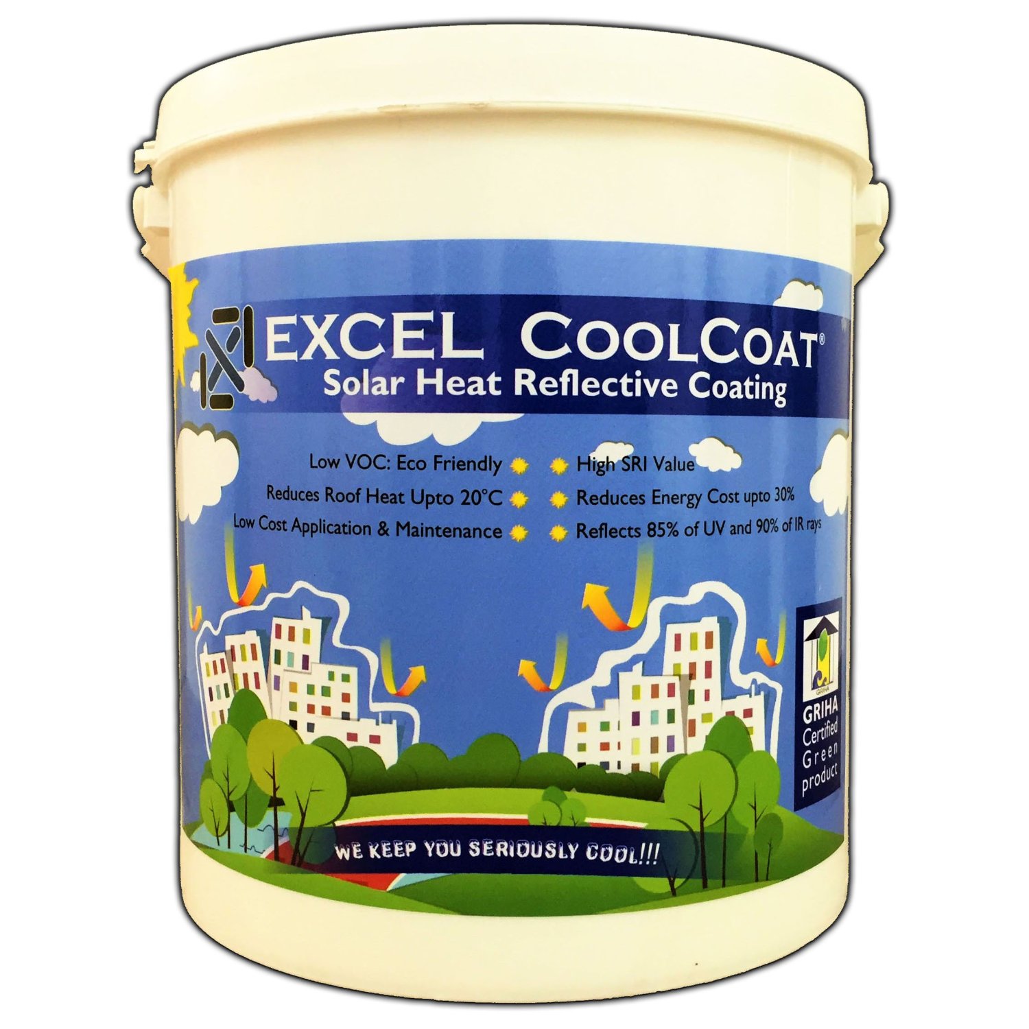 Buy Solar Heat Reflective Roof coating / Cool Roof Paint ...
