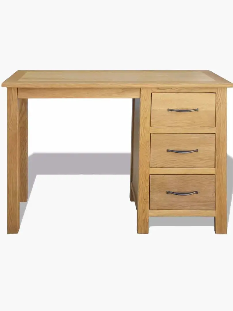 Buy Solid Oak Wood Desk with 3 Drawers Online Australia