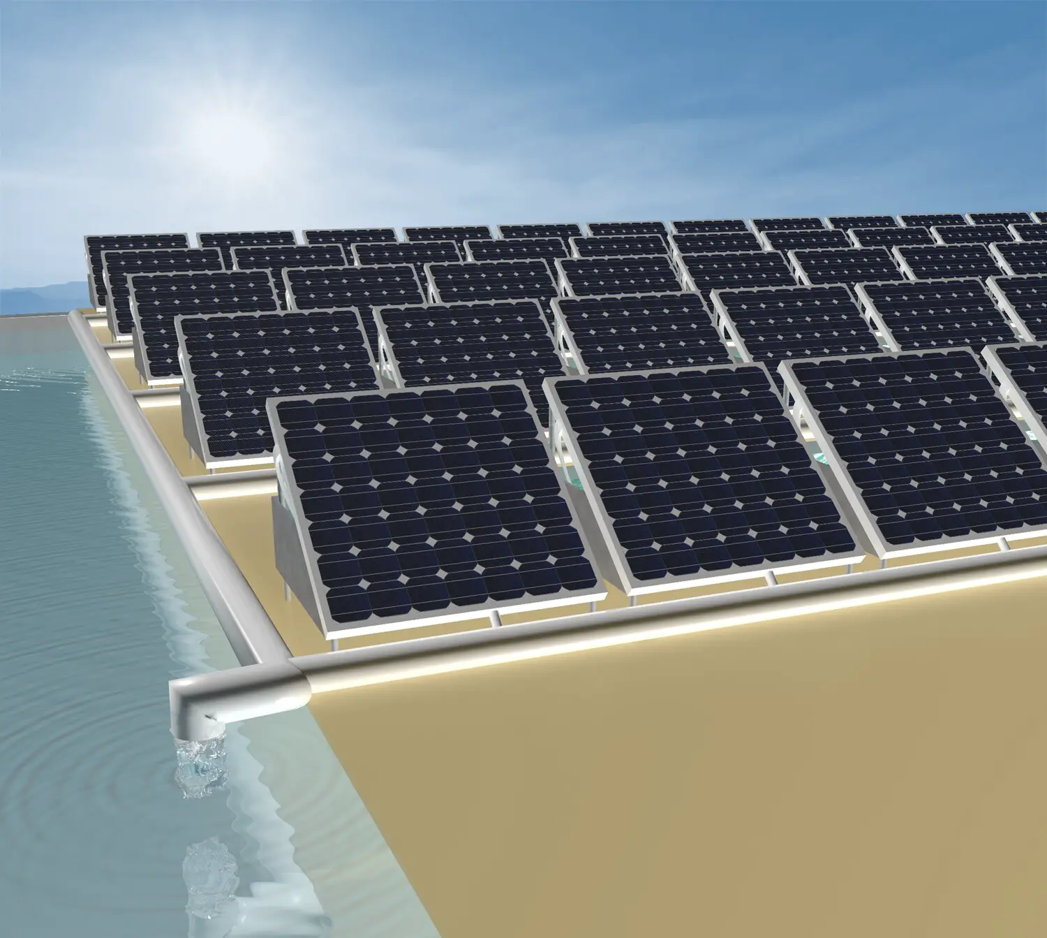 Capturing heat wasted in solar panels for use in ...