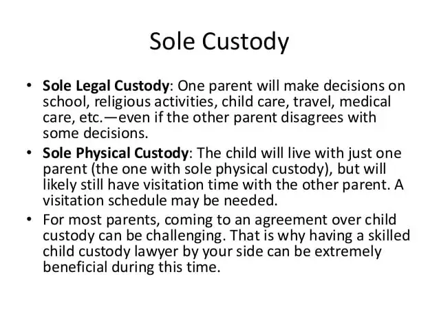 Child Custody Information in California