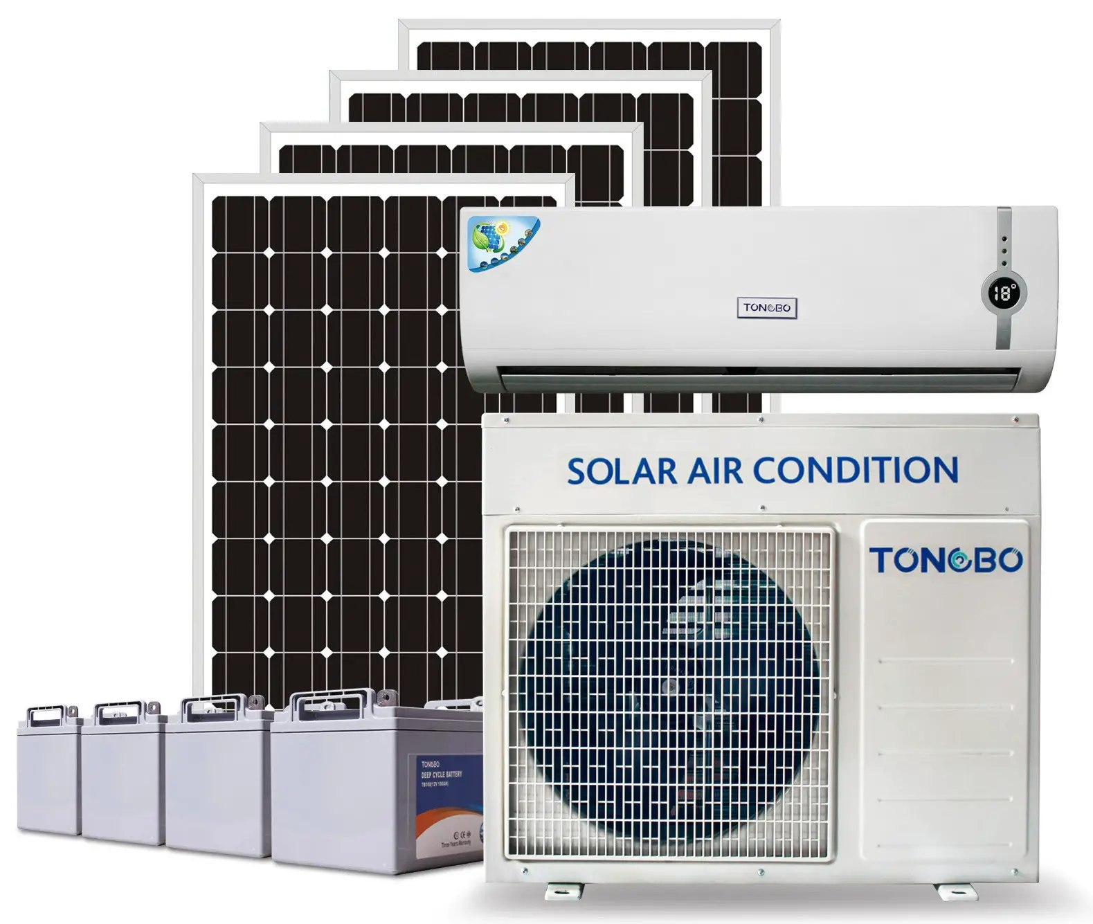 China off Grid 100% Solar Power Air Conditioner 18000BTU