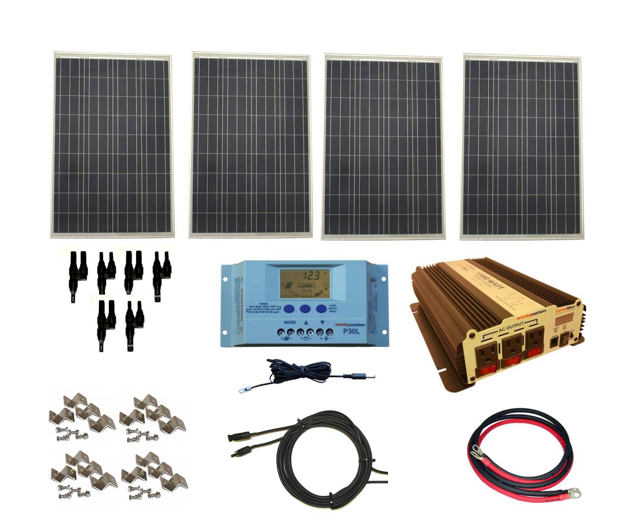 Complete 400 Watt Solar Panel Kit with VertaMax Power ...