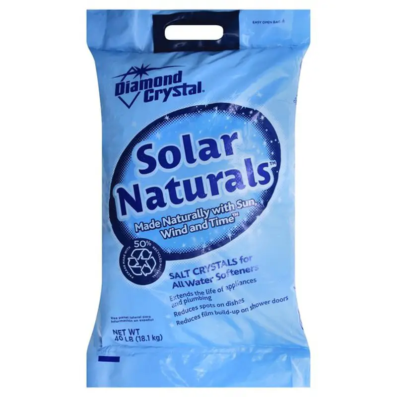 Diamond Crystal Solar Naturals Salt Crystals for Water Softeners (40 lb ...