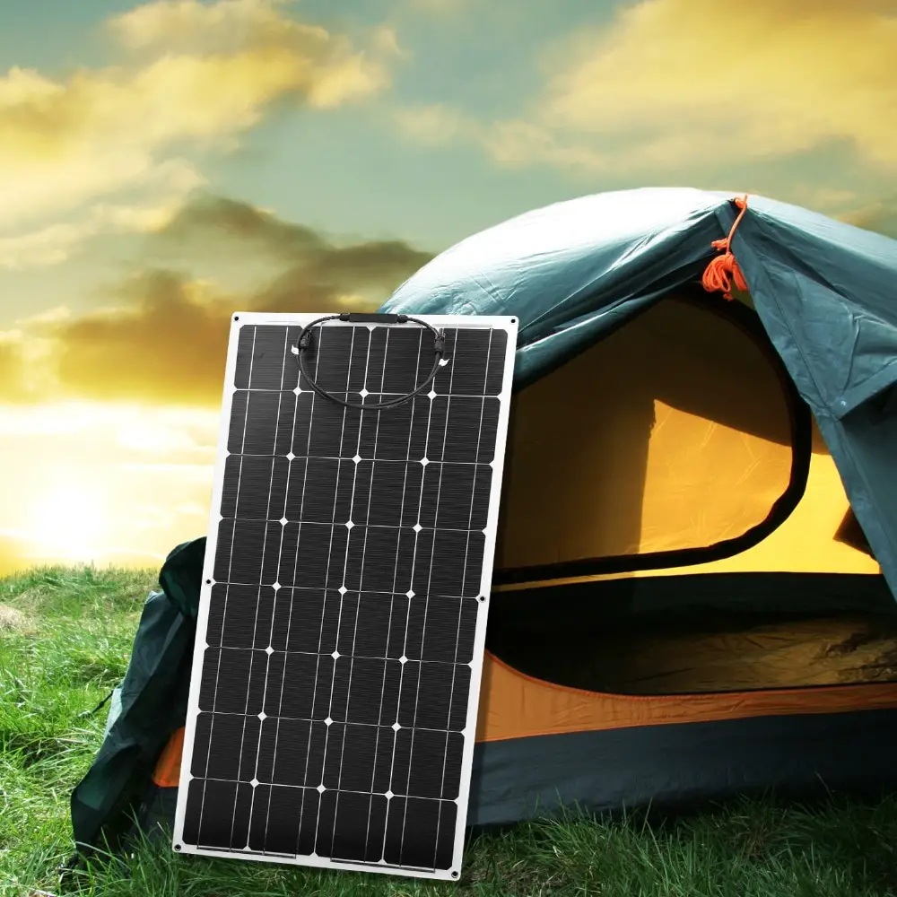 Dokio 12V 100W Monocrystalline Flexible Solar Panel Portable 100W Panel ...