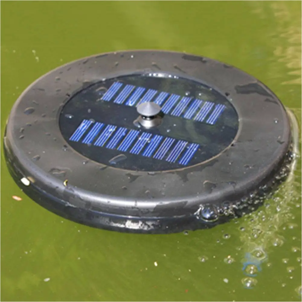 Floating solar Powered Fountain Pump Aerator Water Pond