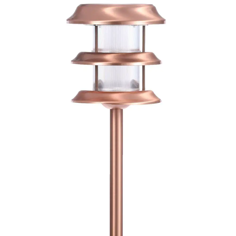Hampton Bay Solar Copper Outdoor Integrated LED Ground