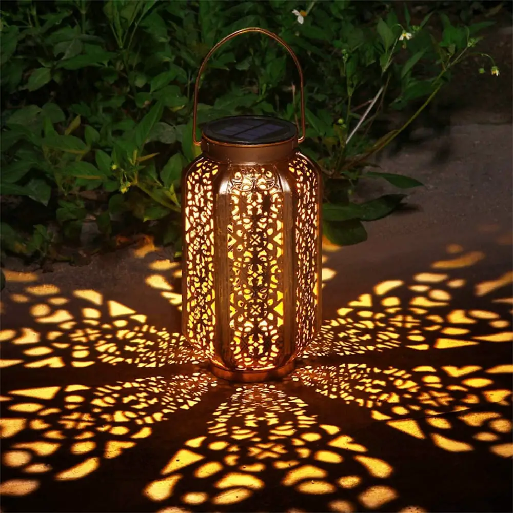 Homgeek Solar Lantern Outdoor Lights for Decorative Hanging Garden ...