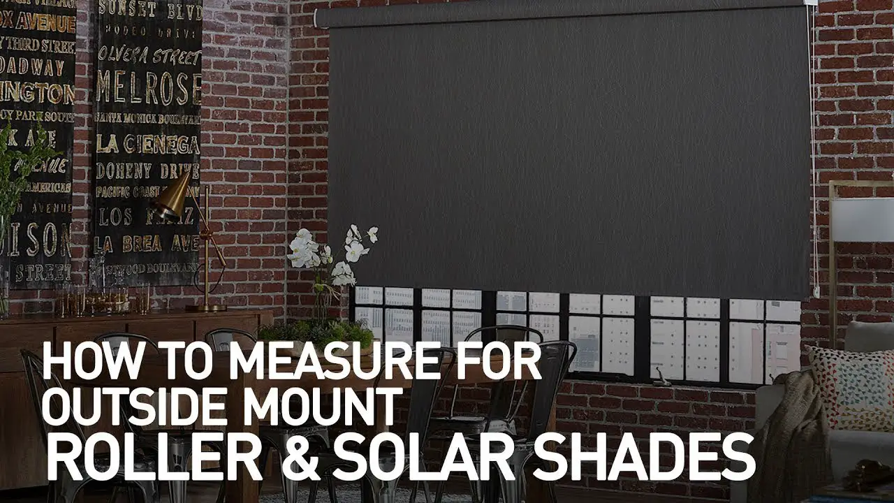 How to Measure for Outside Mount Roller and Solar Shades