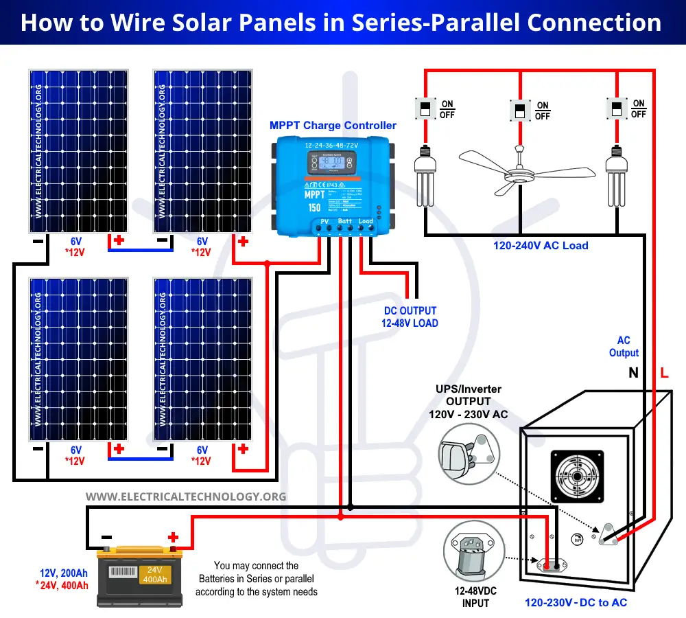 How To Wire Solar Panels In Series Batteries In Parallel