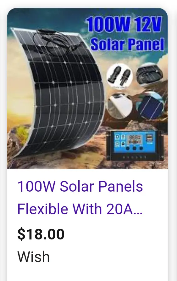 If a solar panel is 100 watts, how many amps does it have?