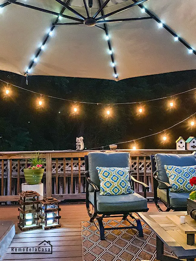 Install String Lights On Your Deck Or Patio