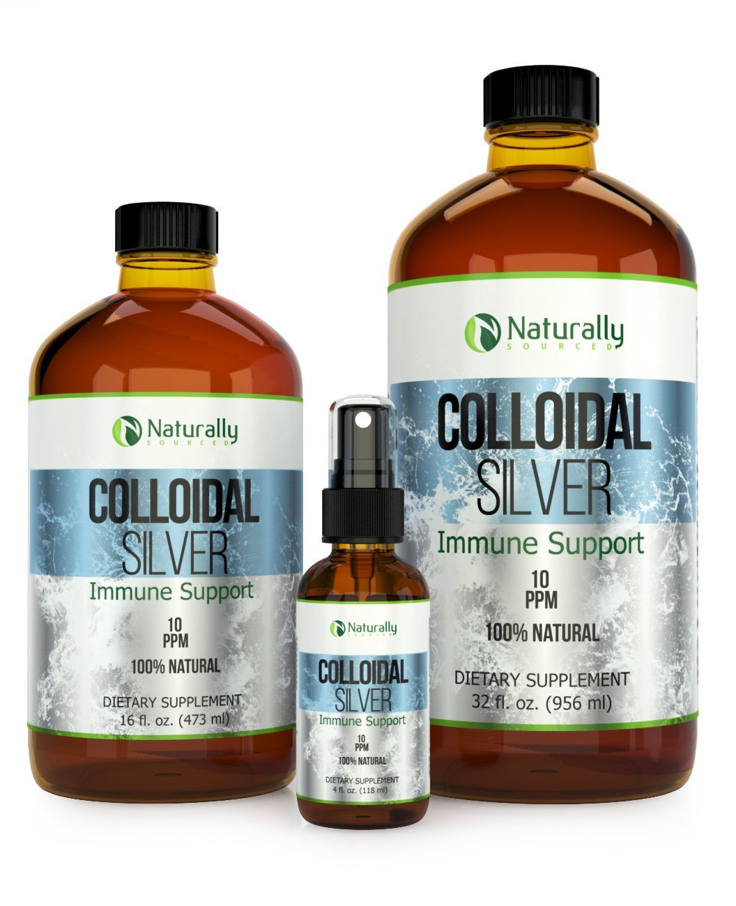 Kaiame Naturals Colloidal Silver, Ionic Silver Solution ...