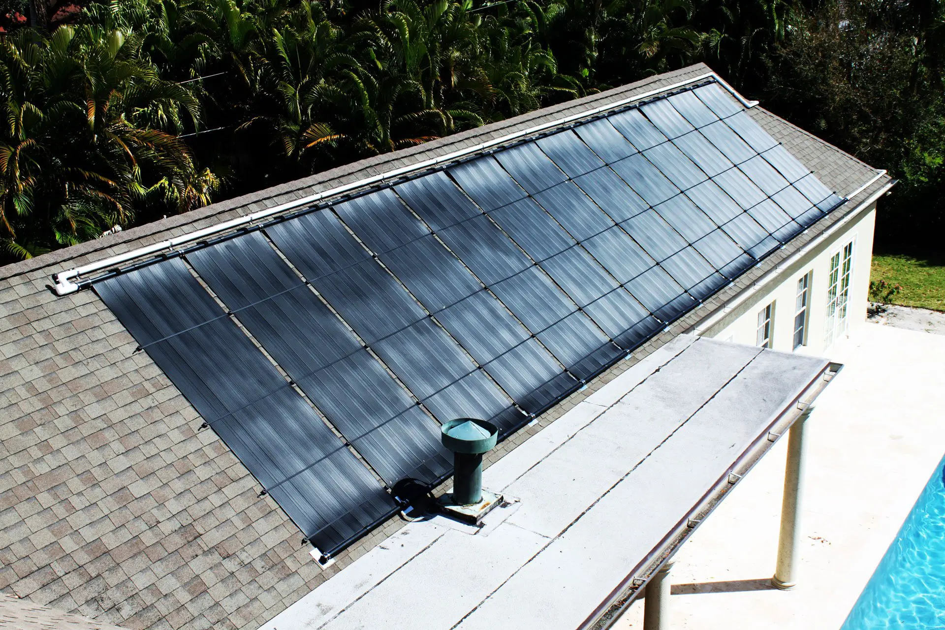 Large Solar Pool Heating System Installed in Fort Myers, FL