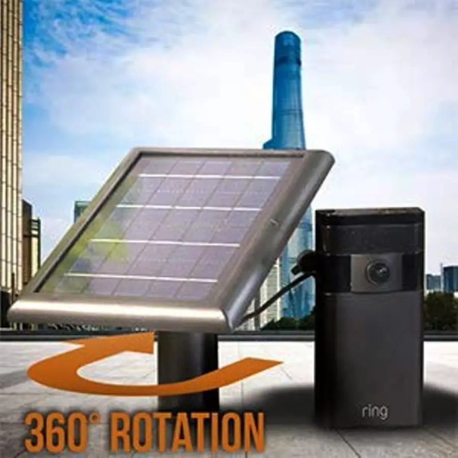 New Solar Panel Charging Solution Ring Stick Up Cam Security Camera ...