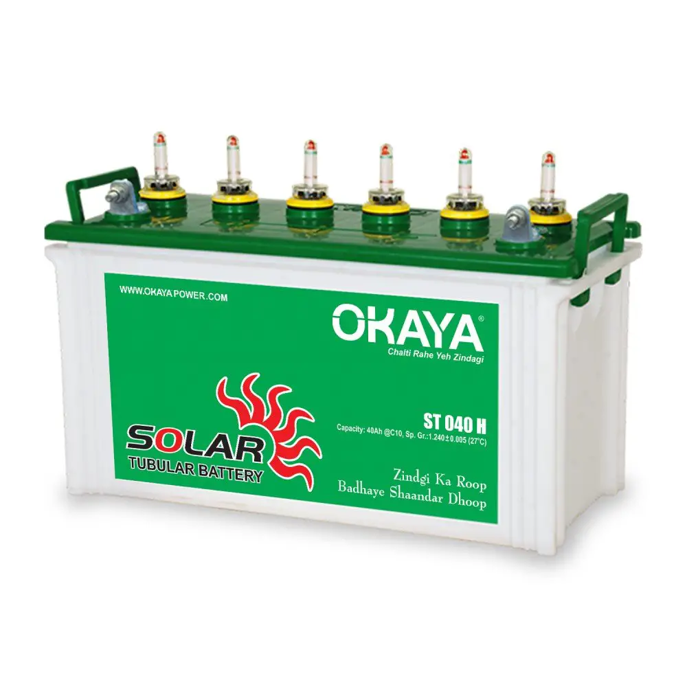 Okaya Solar Battery 40AH Price, Buy Okaya ST040H 40AH Solar Tubular ...