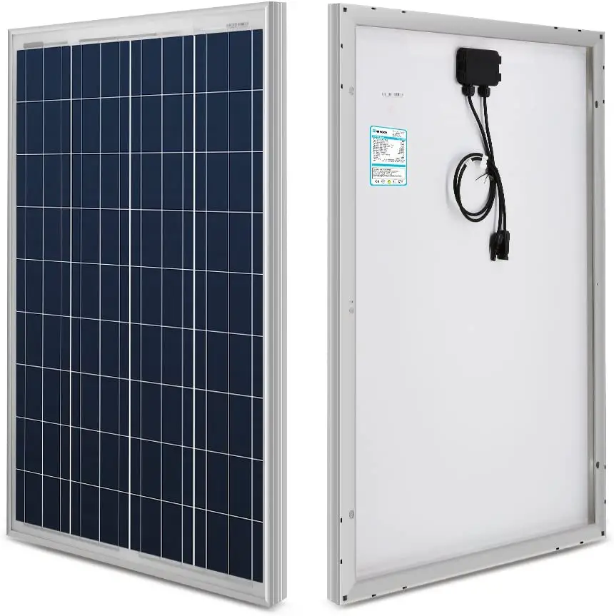 Renogy® 100 Watt 100w Polycrystalline Photovoltaic PV Solar Panel ...