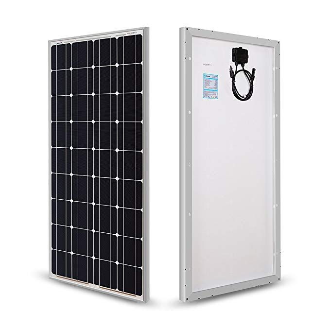 Renogy 100 Watts 12 Volts Monocrystalline Solar Panel ...