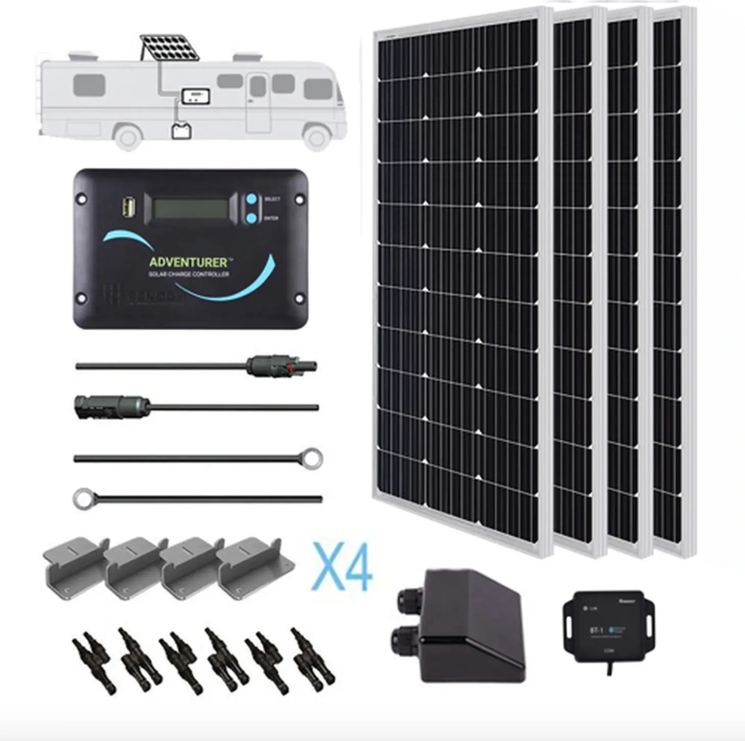 Renogy 400 Watt 12 Volt Solar RV Kit
