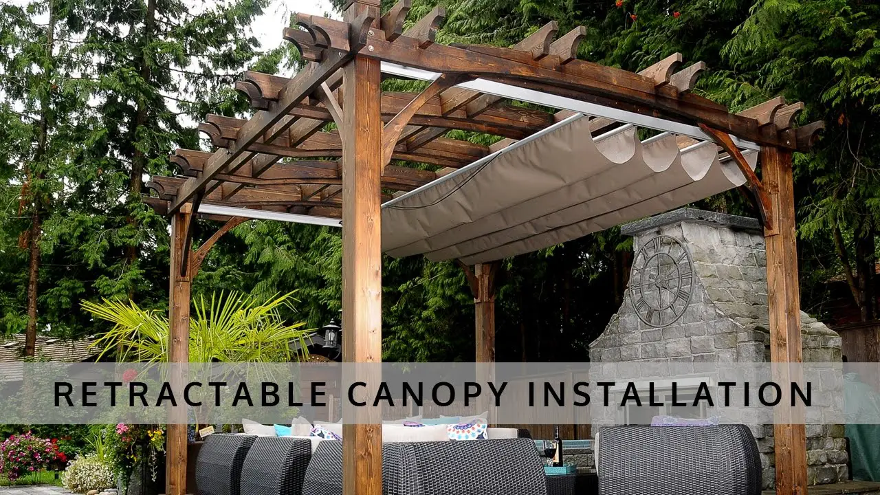 Retractable Pergola Canopy Installation