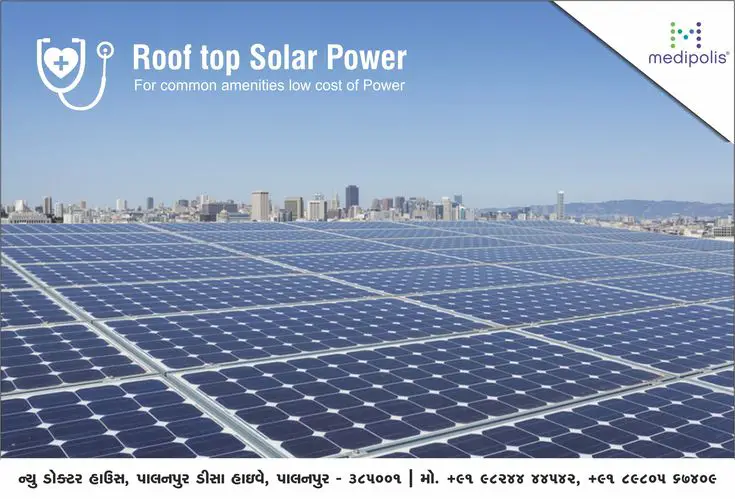Rooftop Solar Power for Common Amenities low Cost of Power ...