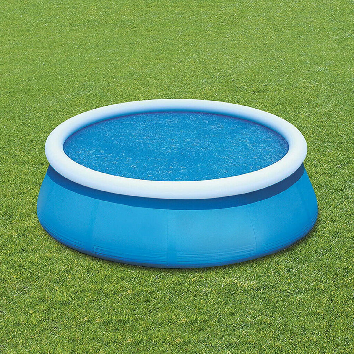 Round Above Ground Winter Swimming Pool Cover Solar Tarpaulin Sheet 8ft ...