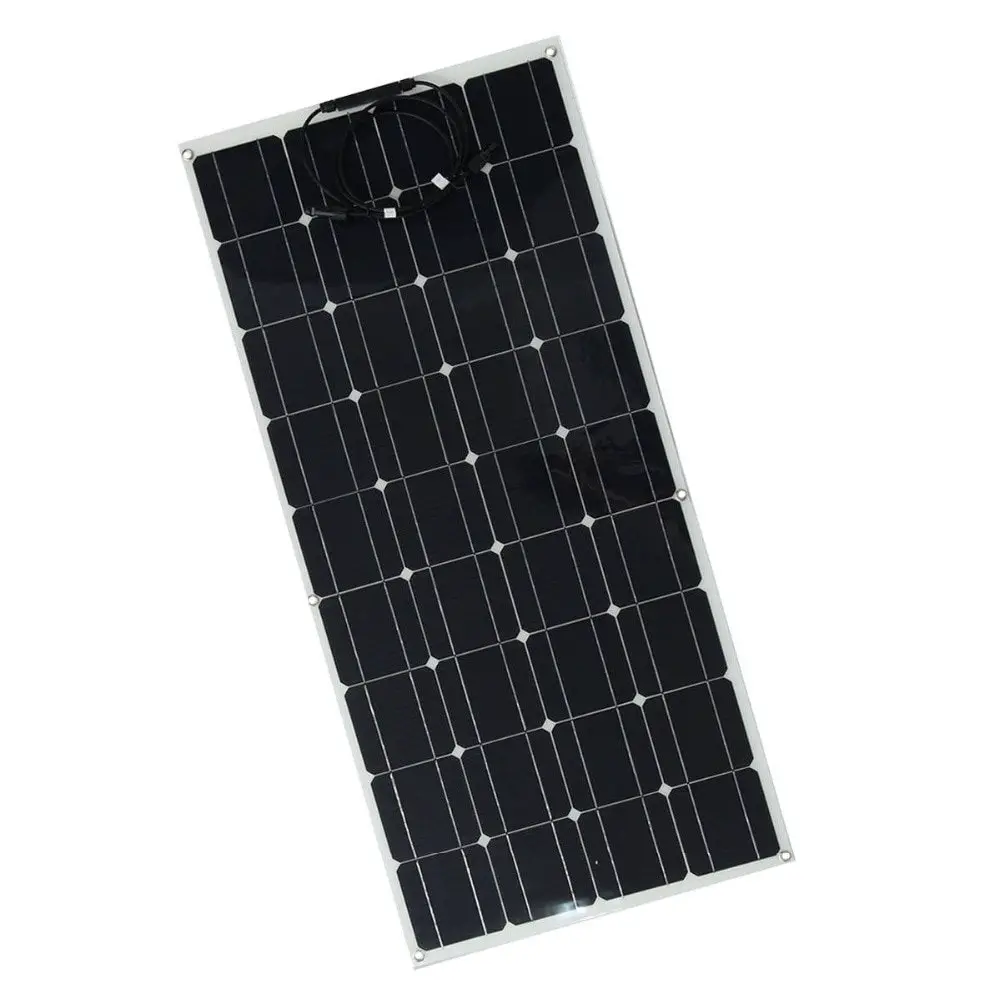 Semi flexible 100 Watt Solar Panel 12V High Efficiency ...