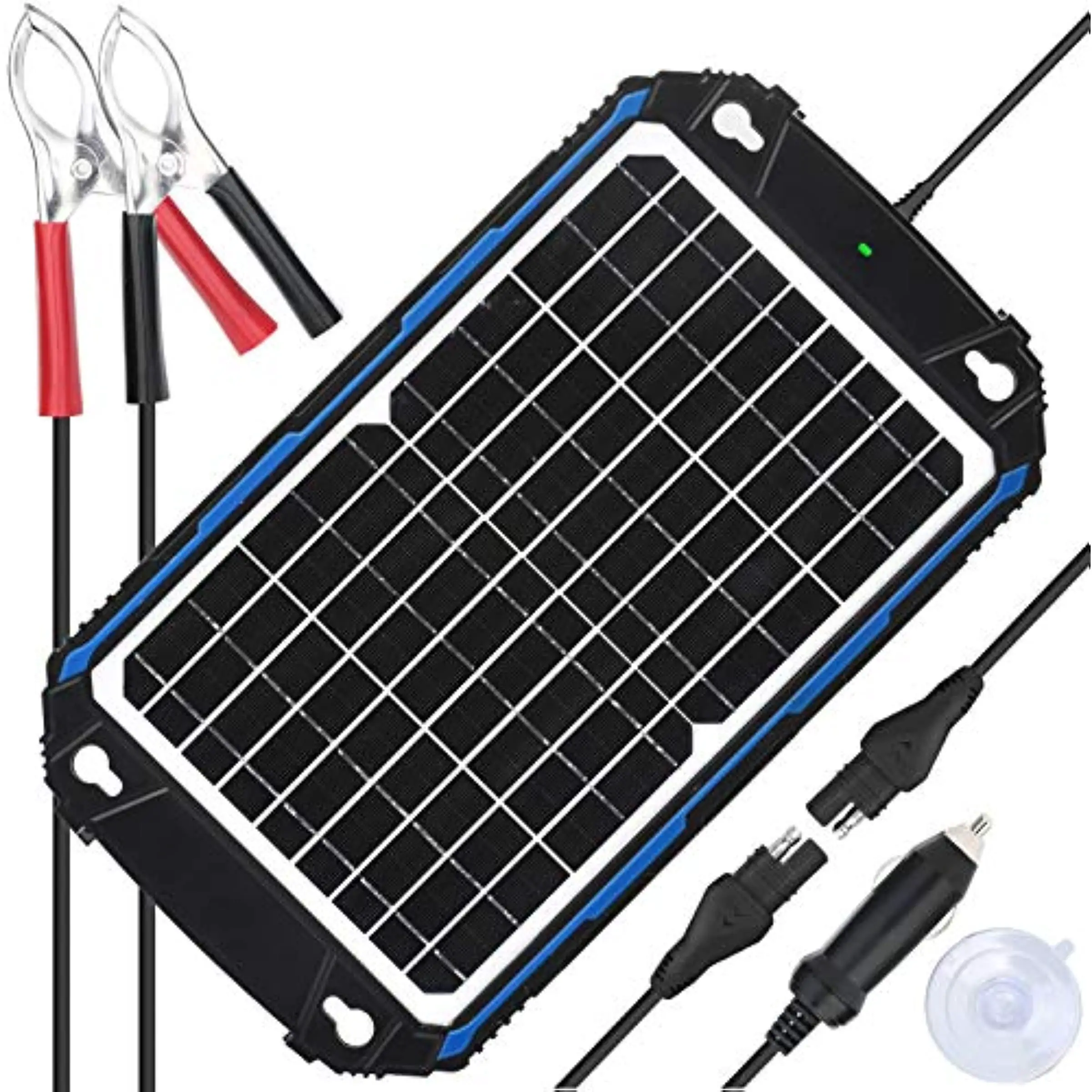 Snapklik.com: Upgraded Waterproof 12W Solar Battery Charger ...