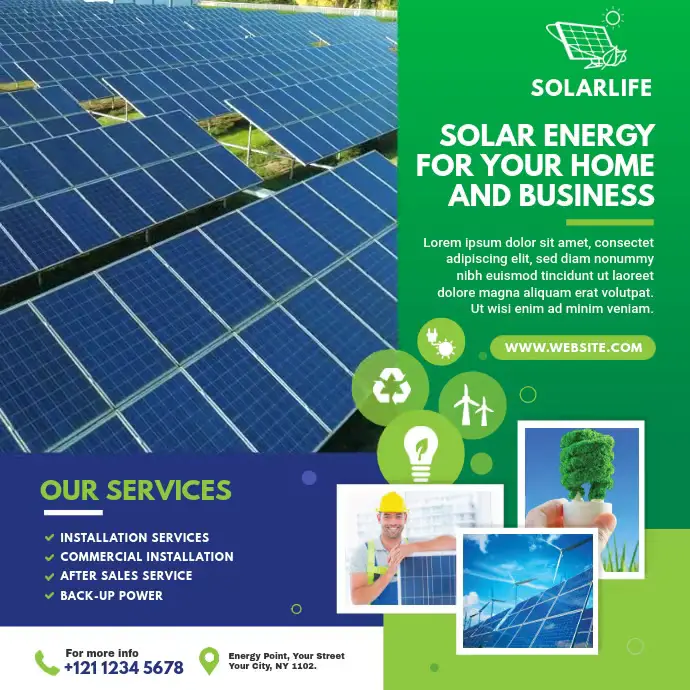 Solar Business Ads Template