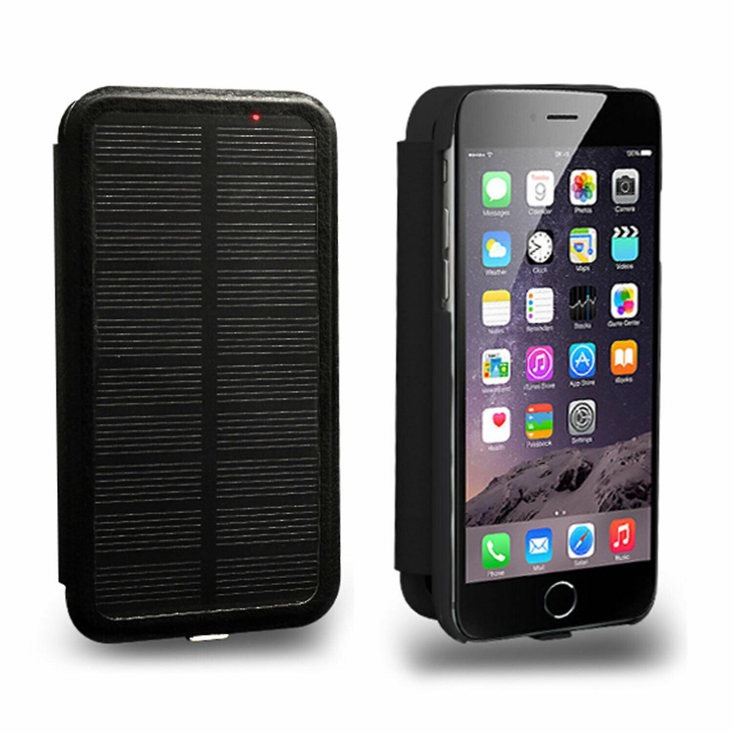 Solar Charger Case 2800 mAh for iPhone 6, Black