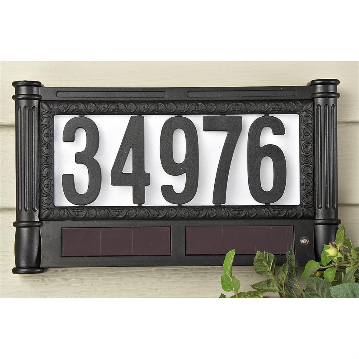 Solar House Numbers