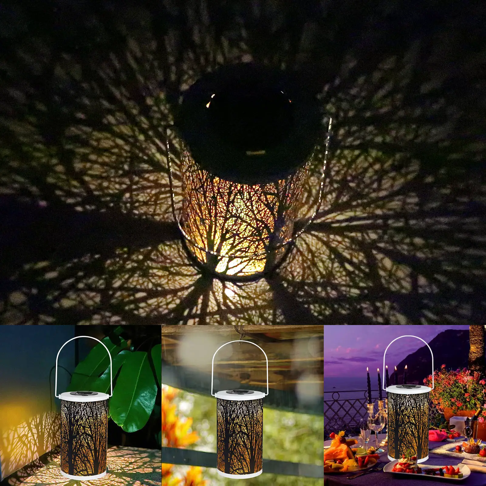 Solar lights Solar Lantern Outdoor Hanging Lanterns, Lighting Heavy ...