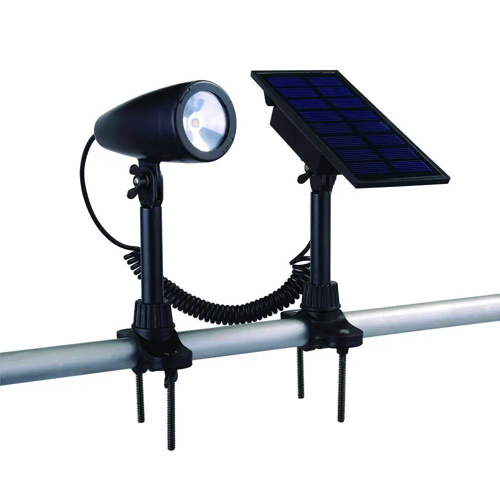 Solar Outdoor LED Flag Light Adjustable Wall Mounted Flag Pole Light ...