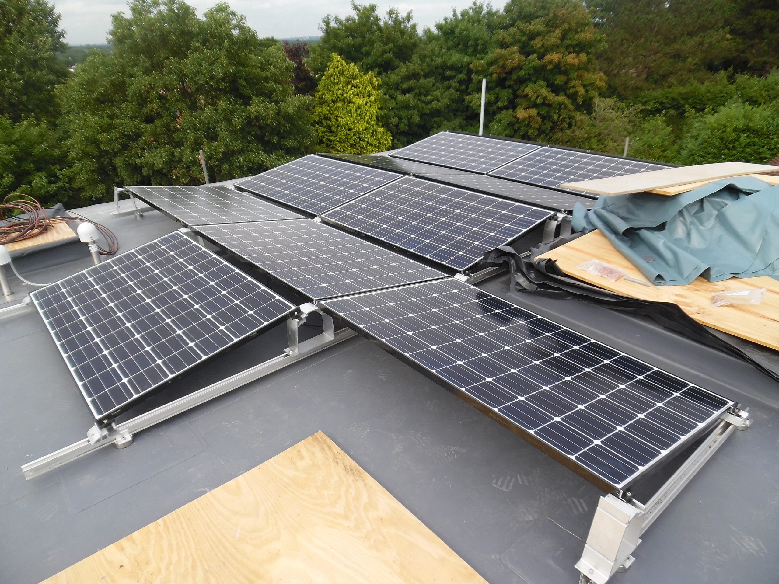 Solar Panels on Small Flat Roofs
